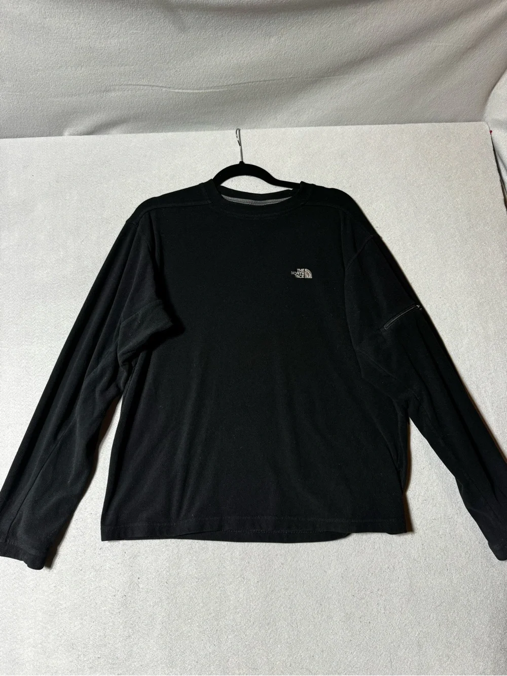 The North Face Black Long-Sleeve Fleece Crew Tee